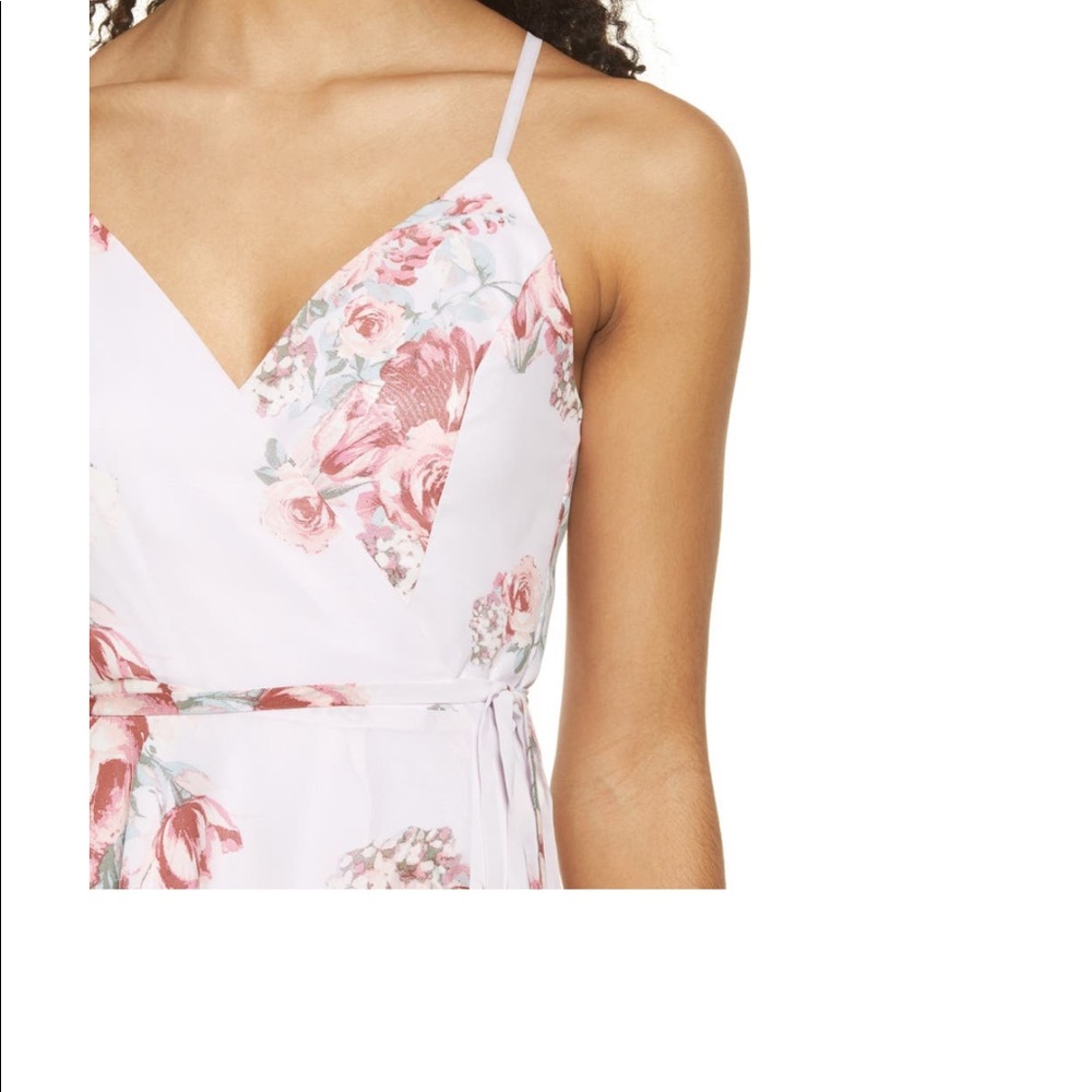 Lulu’s Floral Print Wrap Gown - with tags - Picture 2 of 7